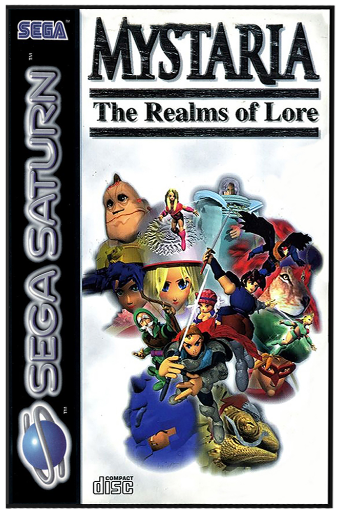Mystaria The Realms of Lore box art for Sega Saturn